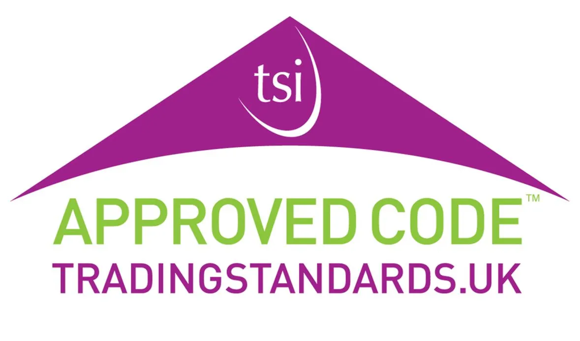 Approved trade logo